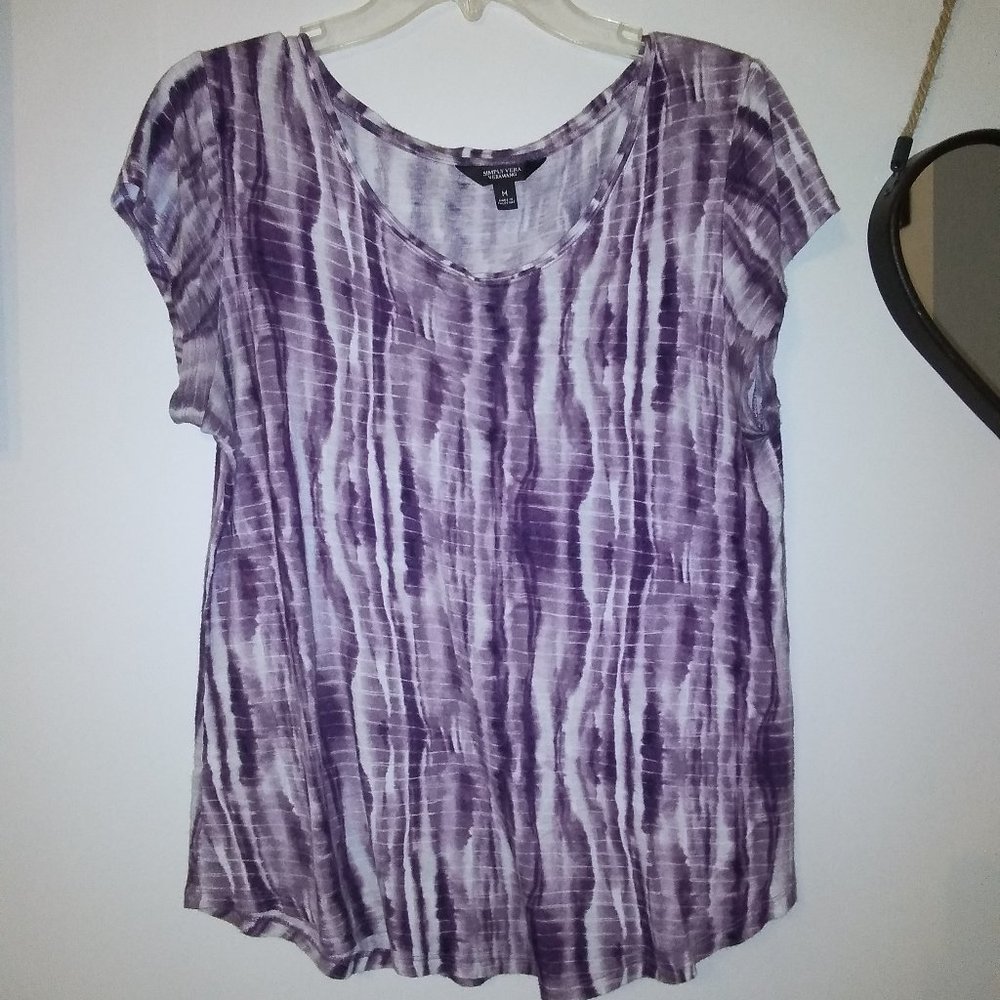 Purple striped shirt size medium